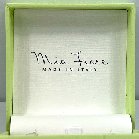 MÍA FIORE 💯FLAT HOOPE EARRINGS, GOLD COLOR, STERLING SILVER, 18KT GOLD PLATED - Picture 11 of 16